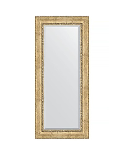 Зеркало Evoform Exclusive 162х72 BY 3584 с фацетом в багетной раме - Состаренное серебро с орнаментом 120 мм