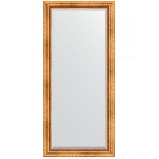 Зеркало Evoform Exclusive 166х76 BY 3594 с фацетом в багетной раме - Римское золото 88 мм