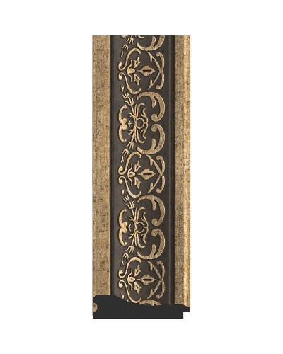 Зеркало Evoform Exclusive 169х79 BY 3605 с фацетом в багетной раме - Вензель серебряный 101 мм