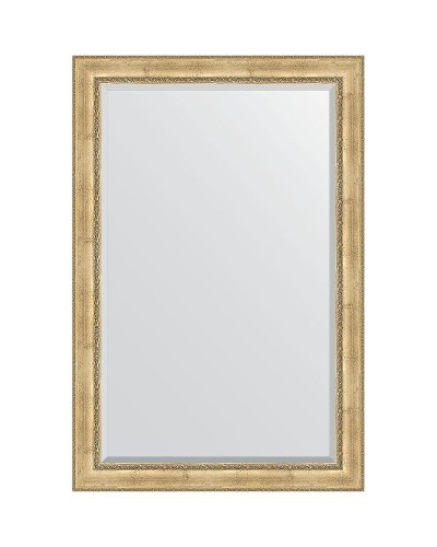 Зеркало Evoform Exclusive 182х122 BY 3636 с фацетом в багетной раме - Состаренное серебро с орнаментом 120 мм