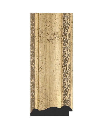 Зеркало Evoform Exclusive 172х82 BY 3610 с фацетом в багетной раме - Состаренное серебро с орнаментом 120 мм