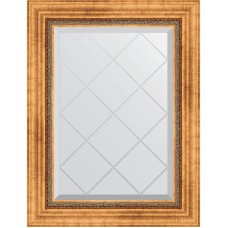Зеркало Evoform Exclusive-G 74х56 BY 4017 с гравировкой в багетной раме - Римское золото 88 мм