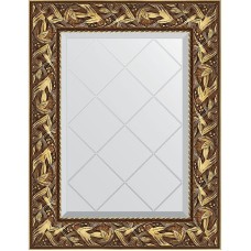 Зеркало Evoform Exclusive-G 76х59 BY 4027 с гравировкой в багетной раме - Византия золото 99 мм