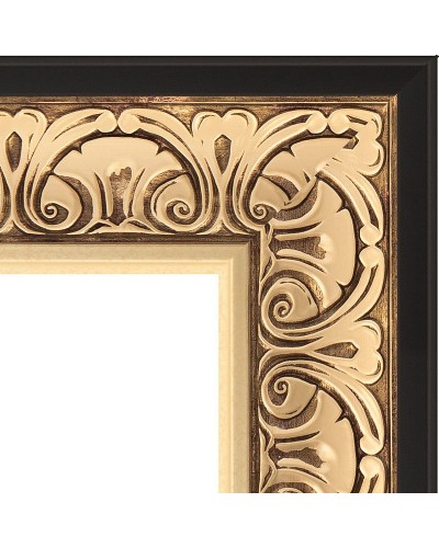 Зеркало Evoform Exclusive-G 77х60 BY 4036 с гравировкой в багетной раме - Барокко золото 106 мм