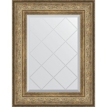 Зеркало Evoform Exclusive-G 78х60 BY 4038 с гравировкой в багетной раме - Виньетка античная бронза 109 мм