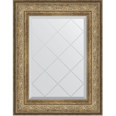 Зеркало Evoform Exclusive-G 78х60 BY 4038 с гравировкой в багетной раме - Виньетка античная бронза 109 мм