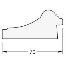 Зеркало Evoform Exclusive-G 123х53 BY 4046 с гравировкой в багетной раме - Состаренное серебро с плетением 70 мм