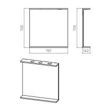 Енисей - 70 зеркало со светом