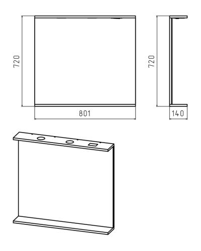 Енисей - 80 зеркало со светом