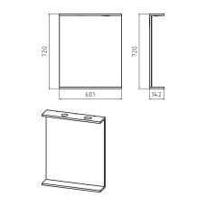 Енисей - 60 зеркало со светом