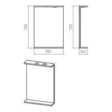 Енисей - 50 зеркало со светом