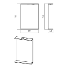 Енисей - 50 зеркало со светом