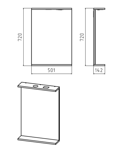 Енисей - 50 зеркало со светом