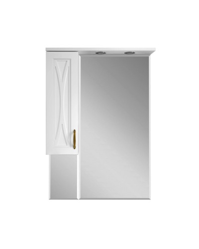 Амбра - 80 зеркало-шкаф лев. (свет)