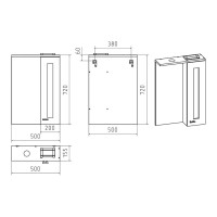 Урал - 50 Зеркало-шкаф со светом правый