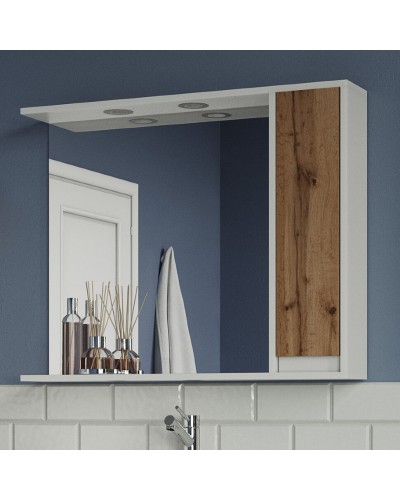 Адриана - 90 Зеркало-шкаф с полочкой правое