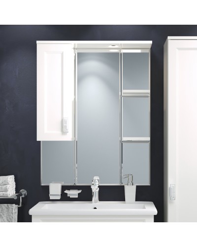 Дива - 75 Зеркало-шкаф со светом левое