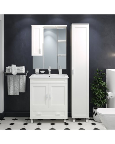 Дива - 75 Зеркало-шкаф со светом правое