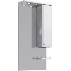 Зеркало со шкафом Aqwella Барселона 55 Ba.02.55 с подсветкой Белое