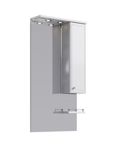 Зеркало со шкафом Aqwella Барселона 55 Ba.02.55 с подсветкой Белое