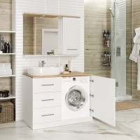 Респект -120 Зеркало правое (белая ПВХ/Дуб Тиссано)