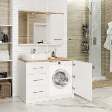 Респект -120 Зеркало правое (белая ПВХ/Дуб Тиссано)