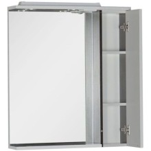 Зеркало со шкафом Aquanet Гретта 75 173995 с подсветкой R Венге Белое