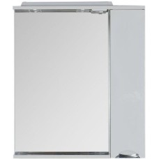 Зеркало со шкафом Aquanet Гретта 75 173995 с подсветкой R Венге Белое