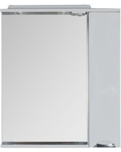 Зеркало со шкафом Aquanet Гретта 75 173995 с подсветкой R Венге Белое