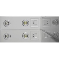 Зеркало со шкафом Aquanet Гретта 75 173995 с подсветкой R Венге Белое