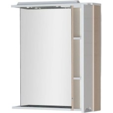Зеркало со шкафом Aquanet Гретта 75 173986 с подсветкой R Дуб светлый