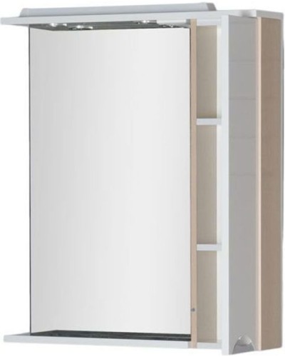 Зеркало со шкафом Aquanet Гретта 75 173986 с подсветкой R Дуб светлый