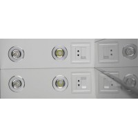 Зеркало со шкафом Aquanet Гретта 75 173986 с подсветкой R Дуб светлый