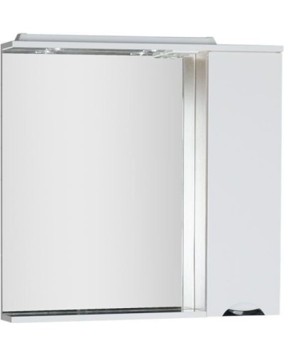 Зеркало со шкафом Aquanet Гретта 90 173987 с подсветкой R Дуб светлый