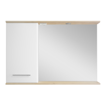 Респект -120 Зеркало левое (белая ПВХ/Дуб Тиссано)