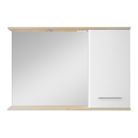 Респект -120 Зеркало правое (белая ПВХ/Дуб Тиссано)