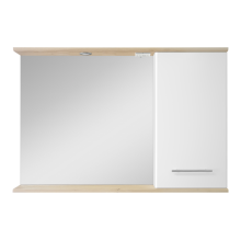 Респект -120 Зеркало правое (белая ПВХ/Дуб Тиссано)