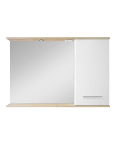 Респект -120 Зеркало правое (белая ПВХ/Дуб Тиссано)