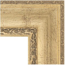 Зеркало Evoform Exclusive-G 132х62 BY 4084 с гравировкой в багетной раме - Состаренное серебро с орнаментом 120 мм