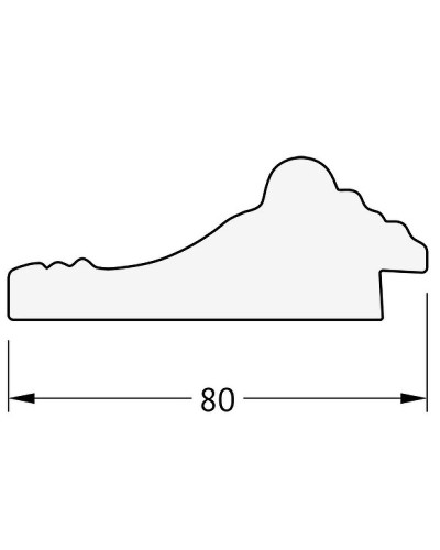 Зеркало Evoform Exclusive-G 87х65 BY 4095 с гравировкой в багетной раме - Сусальное золото 80 мм