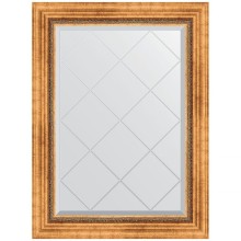 Зеркало Evoform Exclusive-G 89х66 BY 4103 с гравировкой в багетной раме - Римское золото 88 мм