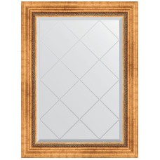 Зеркало Evoform Exclusive-G 89х66 BY 4103 с гравировкой в багетной раме - Римское золото 88 мм