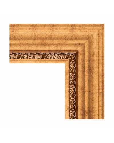 Зеркало Evoform Exclusive-G 89х66 BY 4103 с гравировкой в багетной раме - Римское золото 88 мм