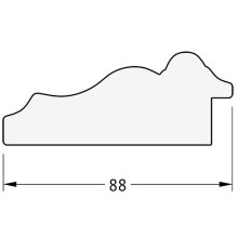 Зеркало Evoform Exclusive-G 89х66 BY 4103 с гравировкой в багетной раме - Римское золото 88 мм