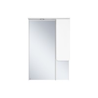 Чегет - 65 Зеркало - шкаф прав. (свет)  белая эмаль