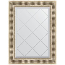 Зеркало Evoform Exclusive-G 90х67 BY 4110 с гравировкой в багетной раме - Серебряный акведук 93 мм