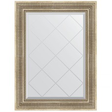 Зеркало Evoform Exclusive-G 90х67 BY 4110 с гравировкой в багетной раме - Серебряный акведук 93 мм