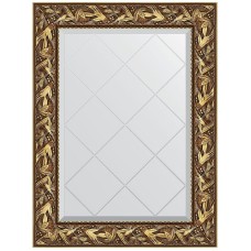 Зеркало Evoform Exclusive-G 91х69 BY 4113 с гравировкой в багетной раме - Византия золото 99 мм