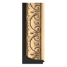 Зеркало Evoform Exclusive-G 92х70 BY 4122 с гравировкой в багетной раме - Барокко золото 106 мм