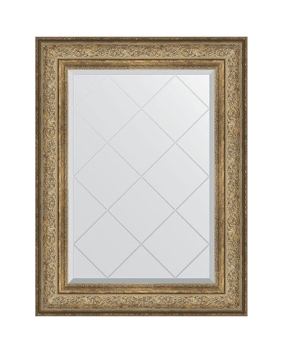 Зеркало Evoform Exclusive-G 93х70 BY 4124 с гравировкой в багетной раме - Виньетка античная бронза 109 мм